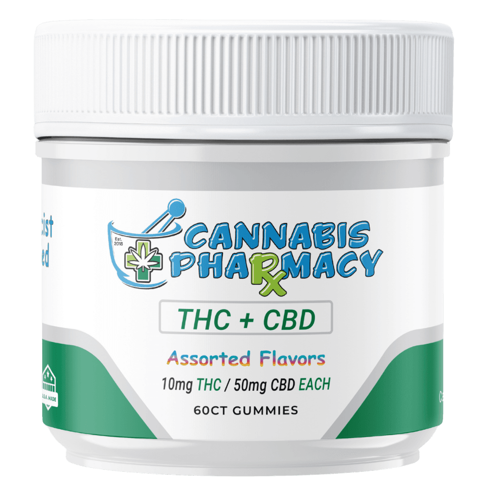 Cannabis Pharmacy THC Blend CBD Gummies (Black Razz)