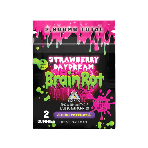Sugar Brain Rot THCA Live Sugar Gummies (2000mg)